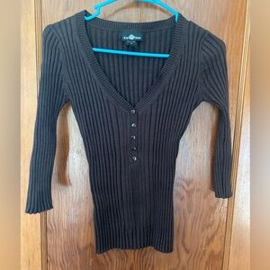 90s Stretch Sweater - Dark Brown Sweater ✨✨✨